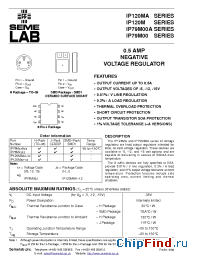 Datasheet IP79M12AH manufacturer SemeLAB