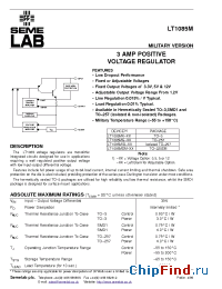 Datasheet LT1085MSM manufacturer SemeLAB