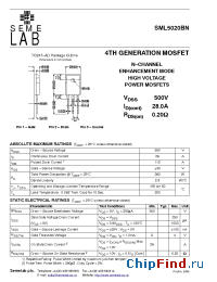 Datasheet SML5020BN manufacturer SemeLAB
