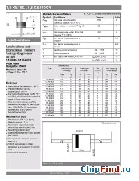 Datasheet 1.5KE220 manufacturer Semikron