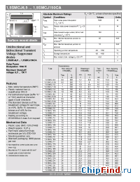Datasheet 1.5SMCJ11A manufacturer Semikron