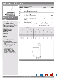Datasheet BYZ35A37 производства Semikron