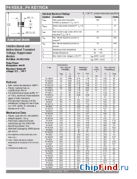 Datasheet P4KE150A производства Semikron
