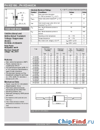 Datasheet P4KE220 производства Semikron