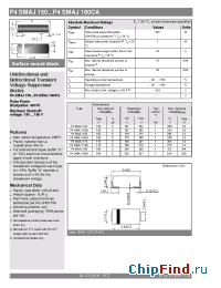 Datasheet P4SMAJ180 производства Semikron