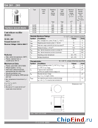 Datasheet SA261 производства Semikron