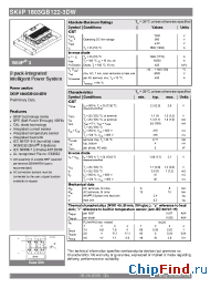 Datasheet SKIIP1803GB122-3DW manufacturer Semikron