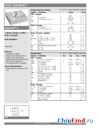 Datasheet SKiiP29AHB08V1 manufacturer Semikron