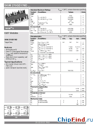 Datasheet SKiM270GD176D manufacturer Semikron