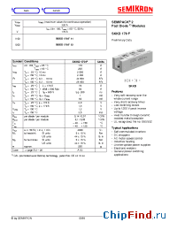 Datasheet SKKD170F11 manufacturer Semikron