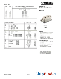 Datasheet SKKD380/20H4 manufacturer Semikron