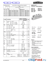 Datasheet SKKH92/08D manufacturer Semikron