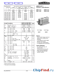 Datasheet SKKT213/08D manufacturer Semikron
