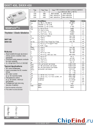 Datasheet SKKT430 производства Semikron