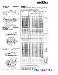Datasheet SKM100GAL163D производства Semikron