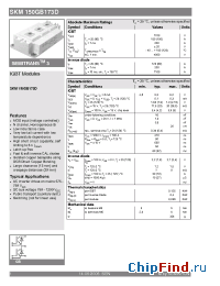 Datasheet SKM150GB173D manufacturer Semikron