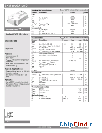 Datasheet SKM800GA125D manufacturer Semikron