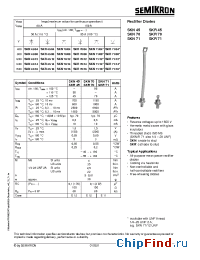 Datasheet SKR45/16 manufacturer Semikron