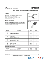 Datasheet SBF13005 производства SemiWell
