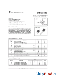 Datasheet SFD2N60 производства SemiWell