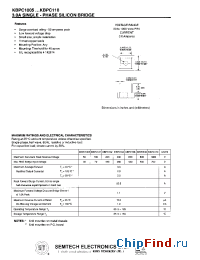 Datasheet KBPC102 производства Semtech