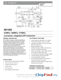 Datasheet XE1202 производства Semtech