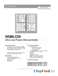 Datasheet XE88LC03ME027 производства Semtech