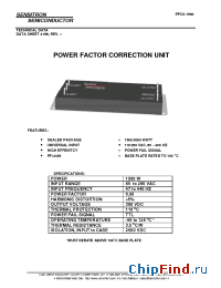 Datasheet PFCU-1500 производства Sensitron