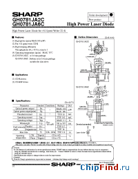 Datasheet GH0781JA2C производства SHARP