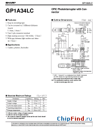 Datasheet GP1A34LC производства SHARP