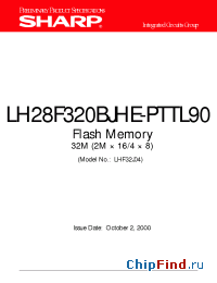 Datasheet LH28F320BJHE-PTTL90 производства SHARP