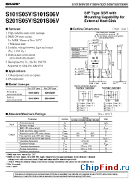 Datasheet S101S06V manufacturer SHARP