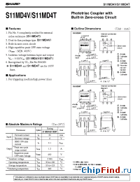 Datasheet S11MD4T manufacturer SHARP