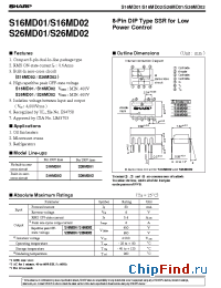 Datasheet S16MD01 manufacturer SHARP
