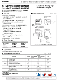 Datasheet S21MD8T manufacturer SHARP
