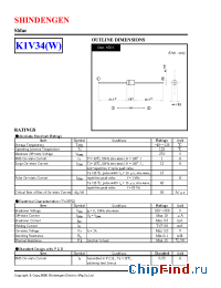 Datasheet K1V34 manufacturer Shindengen