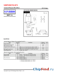 Datasheet S1NBB80 manufacturer Shindengen