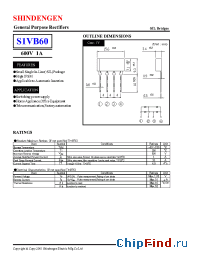 Datasheet S1VB60Z manufacturer Shindengen