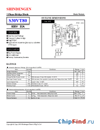 Datasheet S30VT80 производства Shindengen