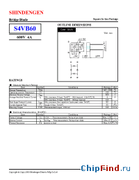 Datasheet S4VB60 производства Shindengen
