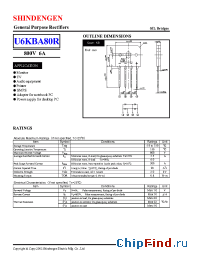 Datasheet U6KBA80R manufacturer Shindengen