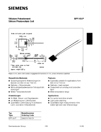 Datasheet BPY63 производства Siemens