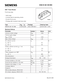 Datasheet BSM35GB120DN2 производства Siemens