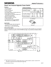 Datasheet BTS610L1 производства Siemens