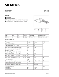 Datasheet C67078-A5001-A3 производства Siemens