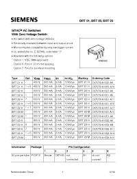 Datasheet C67079-A1050-A16 производства Siemens