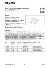 Datasheet DL-330 производства Siemens