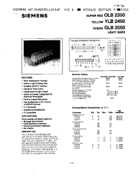 Datasheet GLB2550 manufacturer Siemens