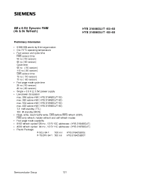 Datasheet HYB3164800J-50 manufacturer Siemens