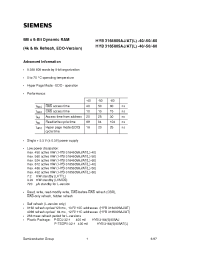 Datasheet HYB3164805AJ-50 производства Siemens